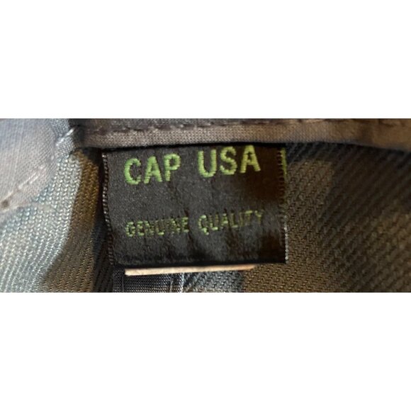 LA Embroidered Adj. W/Hook & Loop Close Baseball Cap One Size Gray By Cap USA - Picture 8 of 9